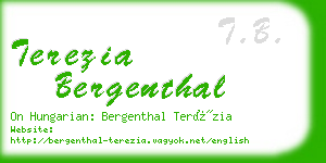 terezia bergenthal business card